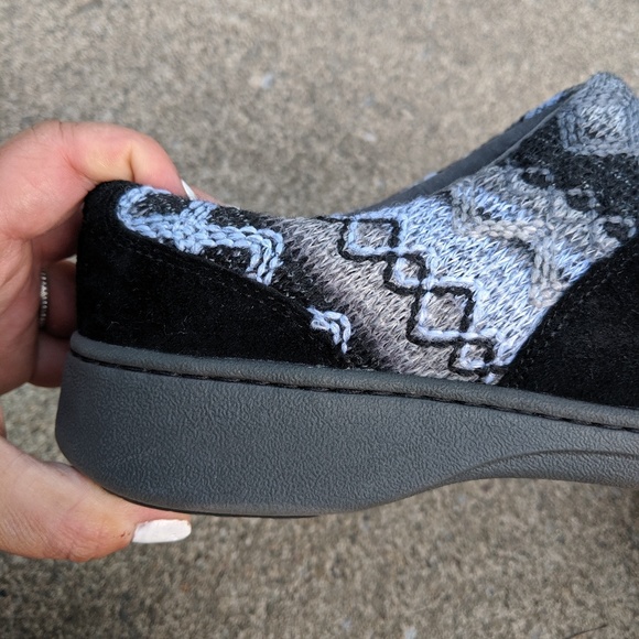 NWOT Dansko Black Leather Grey Trim Slip On's 12/4 - Picture 6 of 6